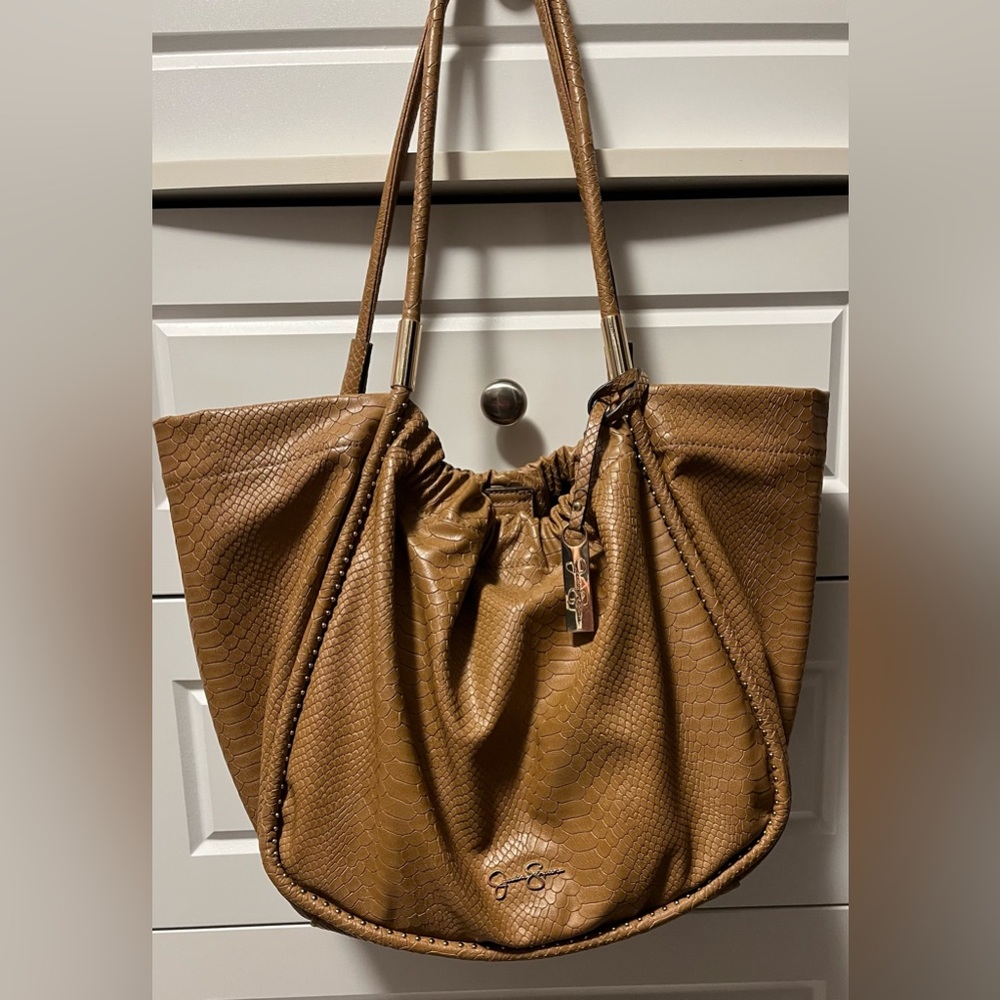 Jessica Simpson Brown Textured Tote